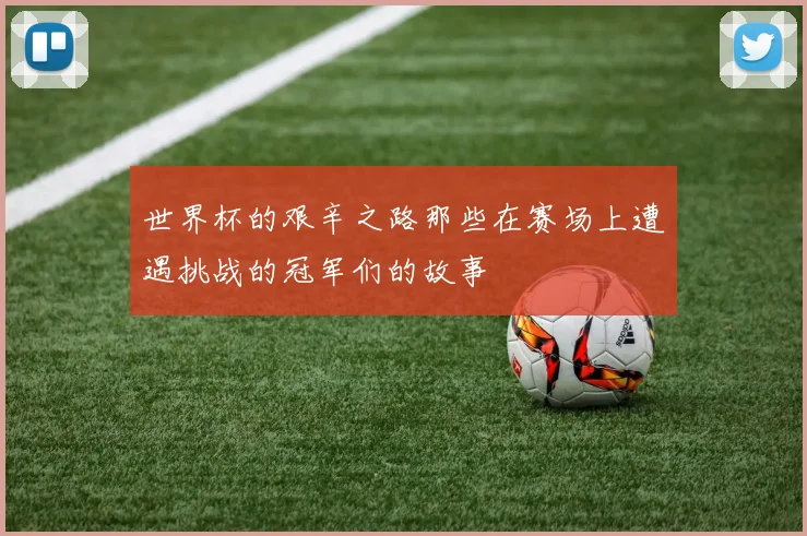 世界杯的艰辛之路那些在赛场上遭遇挑战的冠军们的故事